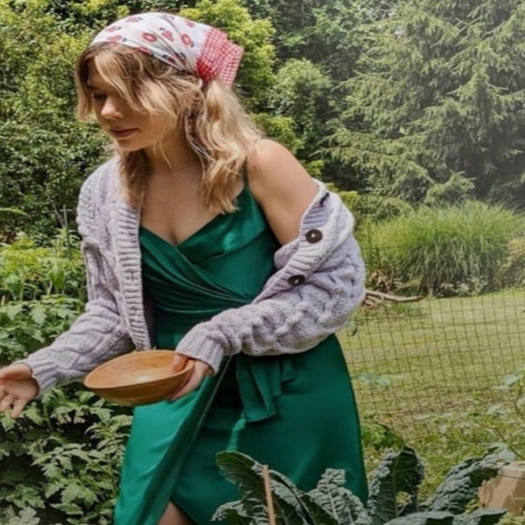 Anthropologie Dresses & Skirts - Anthropologie Giverny Midi Slip Dress Emerald Green SZ‎ 0 Wedding Guest